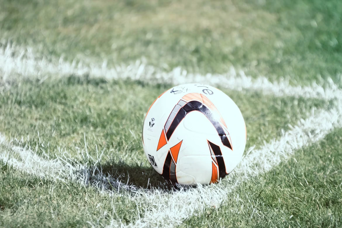 Two players competing for the ball